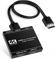 1 in 2 out 4K HDMI Audio Splitter S-SP-4K-102B