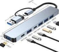 7 in 1 USB Hub S-HB-U-107A