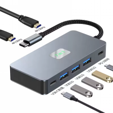 7 in 1 Triple Display Dockingstation  (Dual HDMI) S-DS-T3-107D