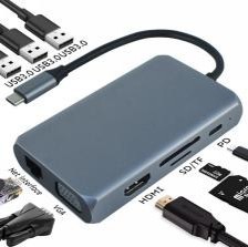 9 in 1 Dockingstation 1000Mbps S-DS-T-109A