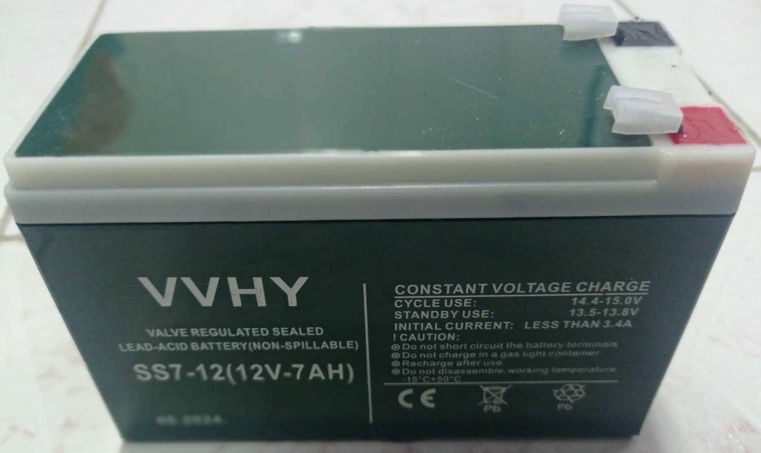 Akkumulýator batareýasy "VVHY" 12V7Ah (ýaşyl)