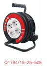Udlinitel barabanly Qualitec Q1764/25EB 25m, 3*1.5mm (gara +gyzyl)