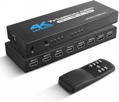 7 in 1 out 4K60Hz HDMI switç S-SW-4K-701