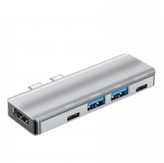 5 in 2 Dockingstation (Dual Type-C) S-DS-T2-205F