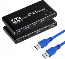 2 in 1 out   4K @60Hz HDMI KVM switç S-KVM-4K60-201A