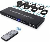 8 port  4K @60Hz HDMI KVM switç S-KVM-4K60-801A