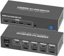 4 port  4K @60Hz HDMI KVM switç S-KVM-4K60-401B